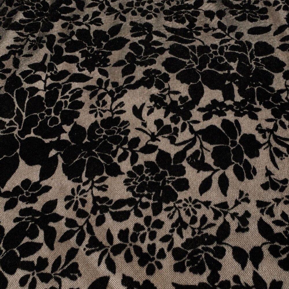 NWT Lulus Black Floral Burnout Velvet Corset Bodycon Mini Dress S - Picture 7 of 10
